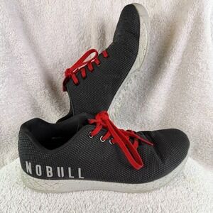 NOBULL Outwork Mens Shoes 10.5‎ Impact Trainers Crossfit Black Gum Sole Edge